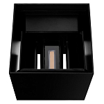 Уличный настенный светильник светодиодный формы куб черного цвета из металла Urban Minimalist варинант исполнения - 4 | Loft Concept в Волгограде