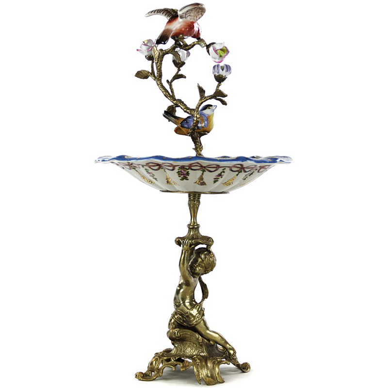 Чаша Putti Holds Cup II Мульти Бронза Чаша Putti Holds Cup II Мульти Бронза в Волгограде | Loft Concept