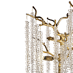 Лампа настольная со стеклянными подвесами цвет золото FAIRYTREE Light варинант исполнения - 2 | Loft Concept в Волгограде