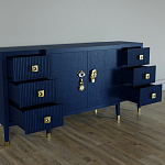 Большой Комод-буфет Elsa Dreams Blue с ящиками варинант исполнения - 1 | Loft Concept в Волгограде