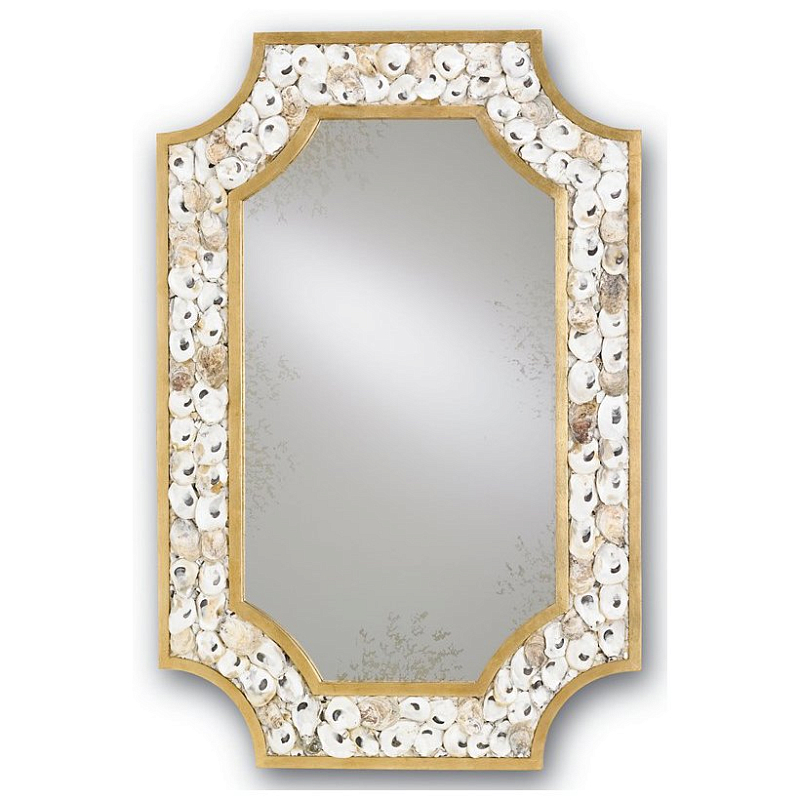 Зеркало Margate Mirror Бежево-серый Золотой Зеркало Margate Mirror Бежево-серый Золотой в Волгограде | Loft Concept