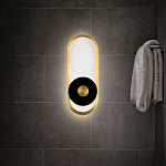 Бра с овальной рамой цвета латунь Midnight Orbit варинант исполнения - 5 | Loft Concept в Волгограде