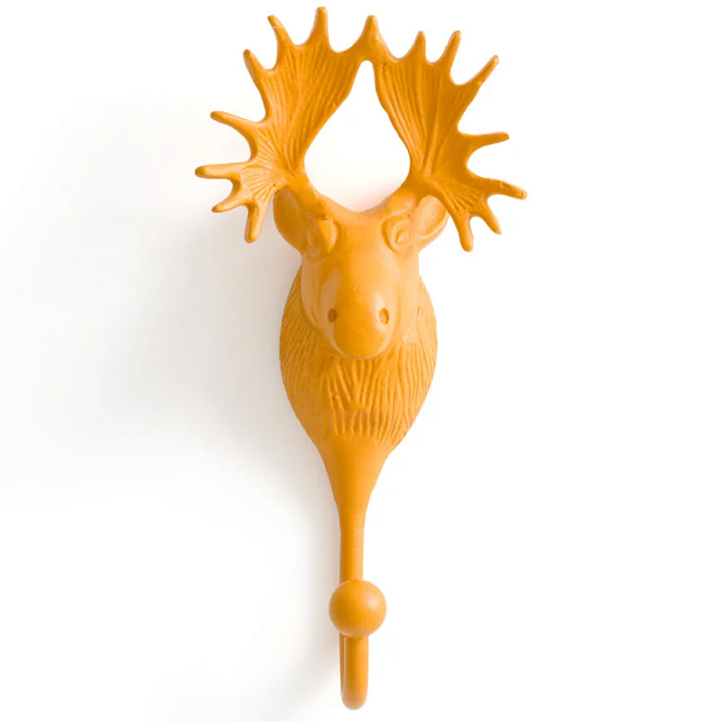 Настенный крючок голова оленя Deer Wall Hook Mustard Горчичный Настенный крючок голова оленя Deer Wall Hook Mustard Горчичный в Волгограде | Loft Concept
