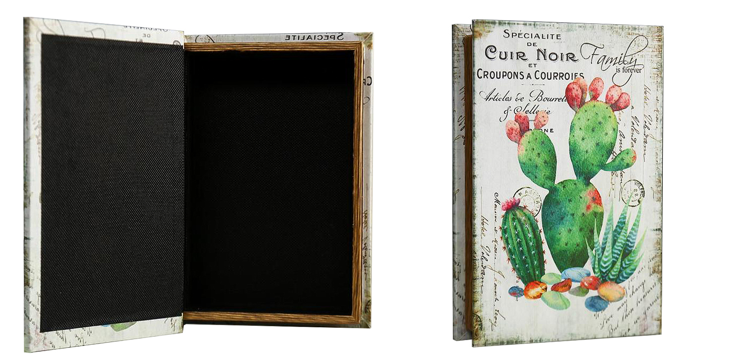 Шкатулка-книга Cactus Mirror Book Box Шкатулка-книга Cactus Mirror Book Box - Loft-Concept в Волгограде