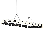 Люстра овальная с круглыми светодиодными источниками света Maxine Light варинант исполнения - 8 | Loft Concept в Волгограде