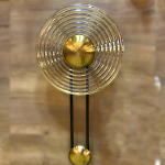 Бра с круглым рифленым плафоном янтарного цвета Savio Glass Disc Light варинант исполнения - 2 | Loft Concept в Волгограде