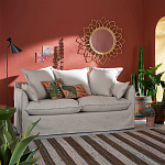 Зеркало из ротанга в форме цветка WICKER MIRROR 90 варинант исполнения - 3 | Loft Concept в Волгограде