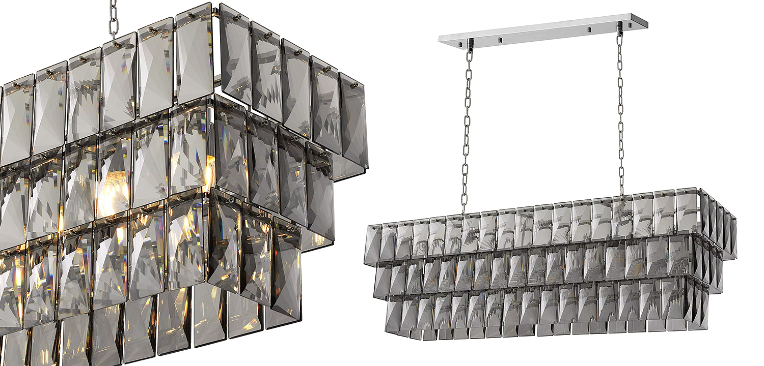Люстра Eichholtz Chandelier Amazone Rectangular Nickel Люстра Eichholtz Chandelier Amazone Rectangular Nickel - Loft-Concept в Волгограде