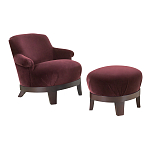 Премиальное Кресло с пуфом Turin варинант исполнения - 1 | Loft Concept в Волгограде