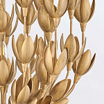 Люстра золотого цвета из множества металлических лепестков в форме тюльпанов Hinkley варинант исполнения - 7 | Loft Concept в Волгограде