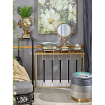 Шкатулка голубого цвета с золотым растительным узором Eden Garden варинант исполнения - 2 | Loft Concept в Волгограде