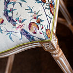 Барный стул из массива бука с изображением птиц и цветов  Beige Green Chinoiserie Garden Chair варинант исполнения - 6 | Loft Concept в Волгограде
