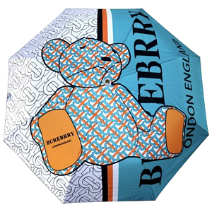 Зонт раскладной BURBERRY дизайн 010 Бирюзовый цвет