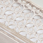 Бра прямоугольное в серебрянном цвете с ажурной решеткой Feiss варинант исполнения - 4 | Loft Concept в Волгограде