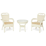 Комплект террасный из ротанга Eloise белый варинант исполнения - 1 | Loft Concept в Волгограде