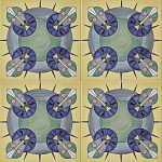 Плитка дизайнерская с узором Экипаж варинант исполнения - 2 | Loft Concept в Волгограде