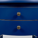 Синяя тумба на фигурных ножках Shelby варинант исполнения - 3 | Loft Concept в Волгограде