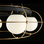 Люстра подвесная круглая с белыми плафонами Martin варинант исполнения - 4 | Loft Concept в Волгограде