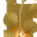 Бра золотого цвета с декором в виде ветки эвкалипта Eucalyptus Branches варинант исполнения - 1 | Loft Concept в Волгограде