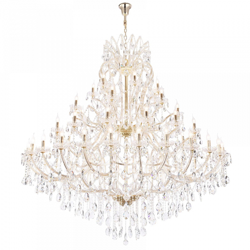 Люстра Pasquale Chandelier 56 Золотой Прозрачный Люстра Pasquale Chandelier 56 Золотой Прозрачный в Волгограде | Loft Concept