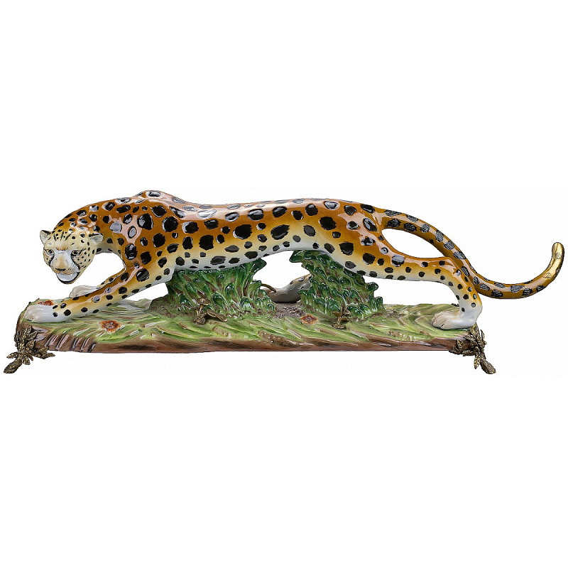 Фигурка Cheetah Золотой Бежевый Коричневый Зеленый Фигурка Cheetah Золотой Бежевый Коричневый Зеленый в Волгограде | Loft Concept