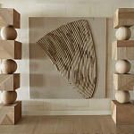 Декор настенный в Эко стиле рафия Malibu wall panel варинант исполнения - 2 | Loft Concept в Волгограде