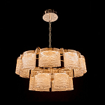 Люстра двухъярусная с текстурными овальными абажурами Splendor Palace Style варинант исполнения - 1 | Loft Concept в Волгограде