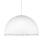 Подвесной светильник в форме купола белого цвета с ажурной бахромой Tactile Line варинант исполнения - 1 | Loft Concept в Волгограде