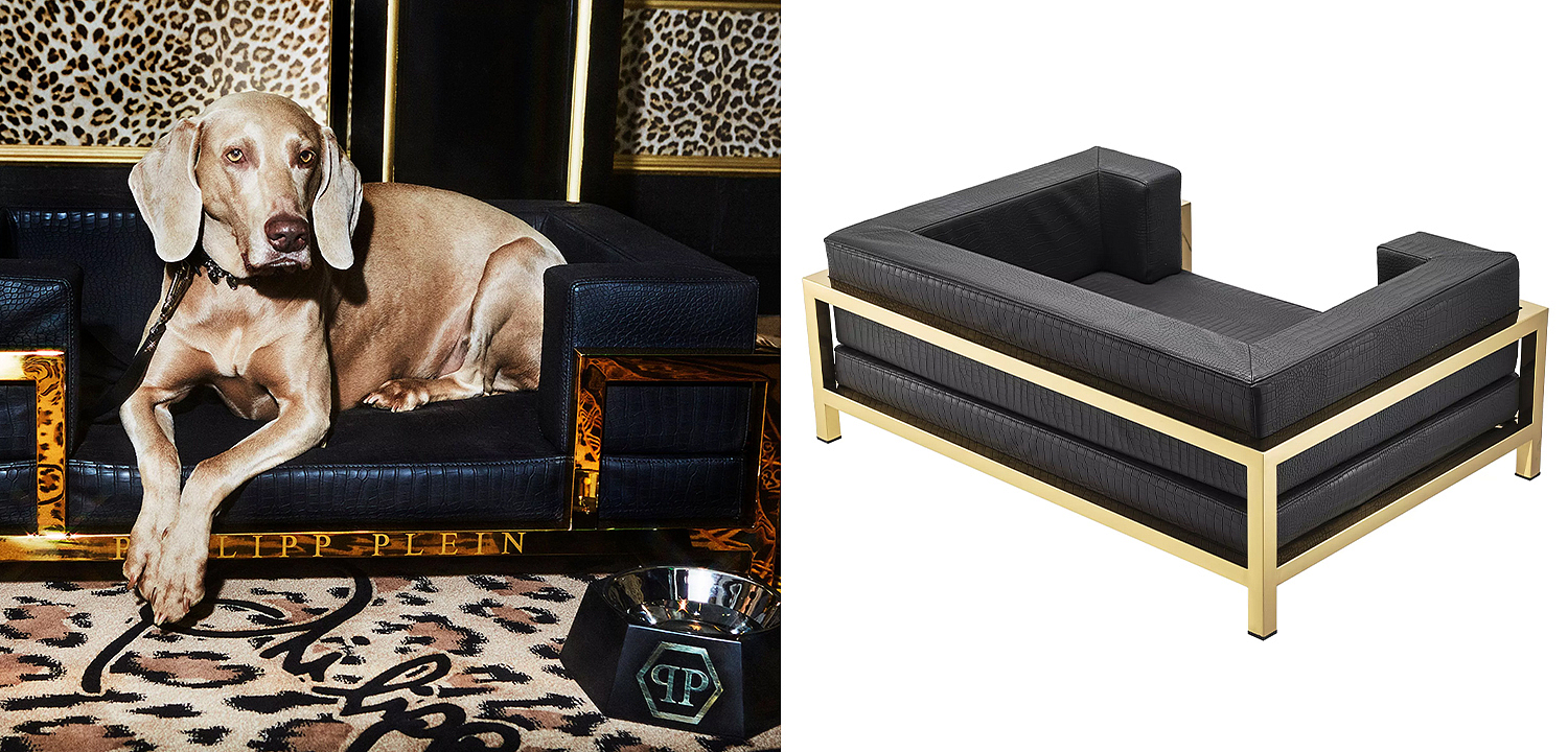 Лежанка для домашних животных Philipp Plein Dogbed High Conic Limited XL Gold Лежанка для домашних животных Philipp Plein Dogbed High Conic Limited XL Gold - Loft-Concept в Волгограде