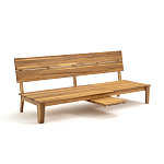 Садовый диван-трансофрмер Kate серый варинант исполнения - 2 | Loft Concept в Волгограде