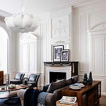 Подвесной светильник с белым фигурным абажуром и мягкими волнистыми краями Cloud Motion  варинант исполнения - 20 | Loft Concept в Волгограде