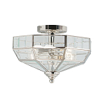 Потолочный светильник шестигранной формы с прозрачными стеклянным плафоном Elstead Lighting варинант исполнения - 5 | Loft Concept в Волгограде