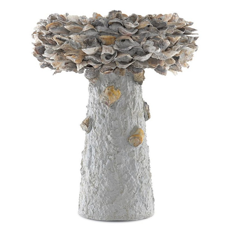 Приставной стол Oyster Shell Medium Bird Bath Серый Приставной стол Oyster Shell Medium Bird Bath Серый в Волгограде | Loft Concept