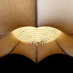 Подвесной светильник с белым фигурным абажуром и мягкими волнистыми краями Cloud Motion  варинант исполнения - 7 | Loft Concept в Волгограде