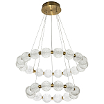 Светодиодная двухъярусная кольцевая люстра Crystal Globule Chandelier варинант исполнения - 2 | Loft Concept в Волгограде