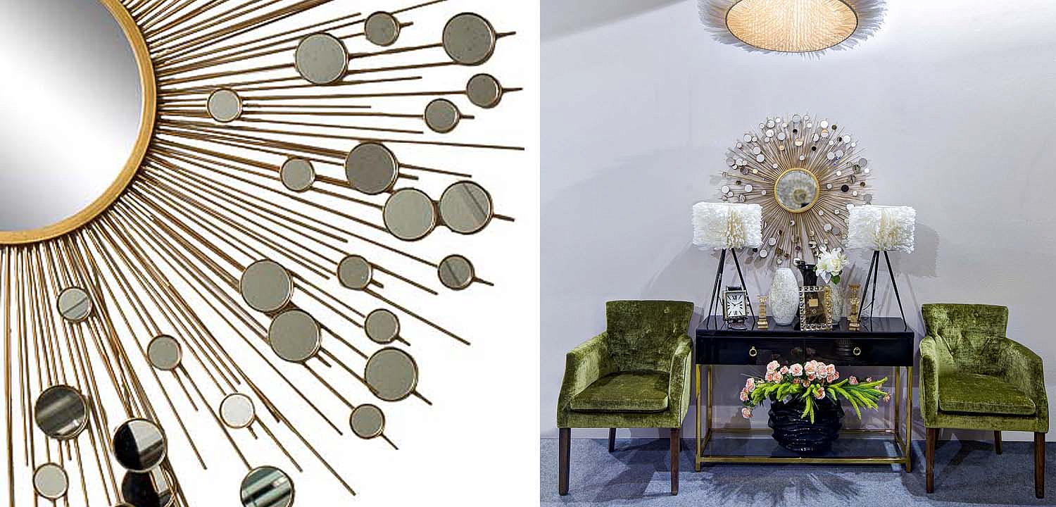 Зеркало-солнце Rays With Mirrors Зеркало-солнце Rays With Mirrors - Loft-Concept в Волгограде