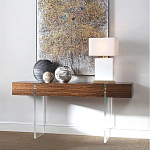 Консоль прямоугольная с выдвижным ящиком на прозрачных ножках Hitchcock варинант исполнения - 1 | Loft Concept в Волгограде