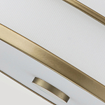 Потолочный светильник с белым матовым абажуром в металлическом каркасе Feiss варинант исполнения - 4 | Loft Concept в Волгограде