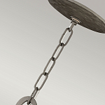 Люстра подвесная с широким белым текстильным абажуром и вертикальными декоративными элементами Hinkley варинант исполнения - 7 | Loft Concept в Волгограде