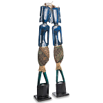 Комплект из 2-х деревянных статуэток Asmat Tall Statuettes Blue Green варинант исполнения - 2 | Loft Concept в Волгограде