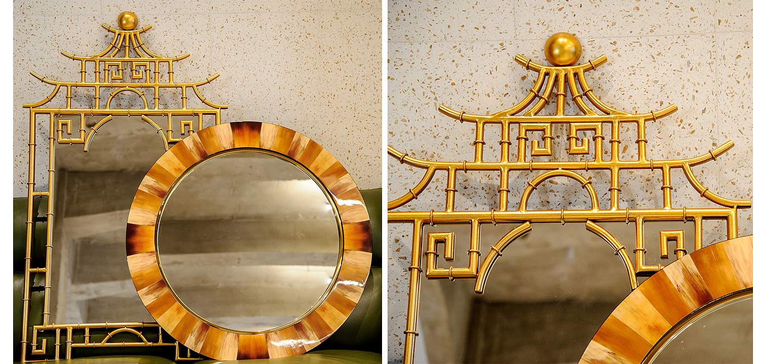 Зеркало Pagoda Mirror Gold 128 Зеркало Pagoda Mirror Gold 128 - Loft-Concept в Волгограде