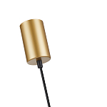 Подвесной светильник с сетчатым металлическим плафоном цилиндрической формы золотой Metal Mesh варинант исполнения - 5 | Loft Concept в Волгограде