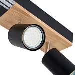 Потолочный светильник черный GAVIN WOOD варинант исполнения - 2 | Loft Concept в Волгограде