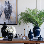 Ваза с крышкой однотонная Высота 31 см Chinoiserie Ceramics варинант исполнения - 3 | Loft Concept в Волгограде