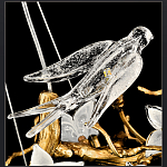 Люстра в виде золотой ветки с цветами и птичками Marvelous Garden варинант исполнения - 10 | Loft Concept в Волгограде