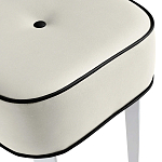 Квадратный мягкий пуф на белых ножках Winton Pouf Square варинант исполнения - 22 | Loft Concept в Волгограде