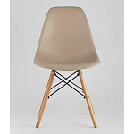 Пластиковый стул на ножках из массива бука Eames Beige варинант исполнения - 4 | Loft Concept в Волгограде