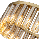 Люстра со стеклянными цилиндрическими плафонами Luminous Cylinders Amber Round варинант исполнения - 5 | Loft Concept в Волгограде