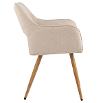 Стул в рогожке бежевого цвета NEASAN STOOL варинант исполнения - 5 | Loft Concept в Волгограде