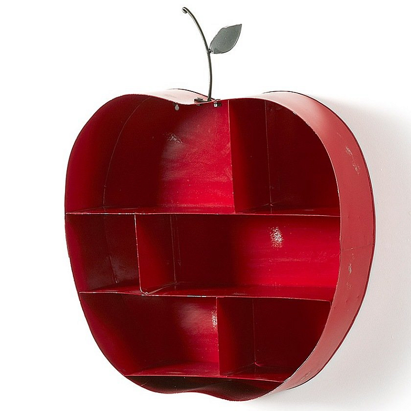 Полка Red Apple Красный Полка Red Apple Красный в Волгограде | Loft Concept